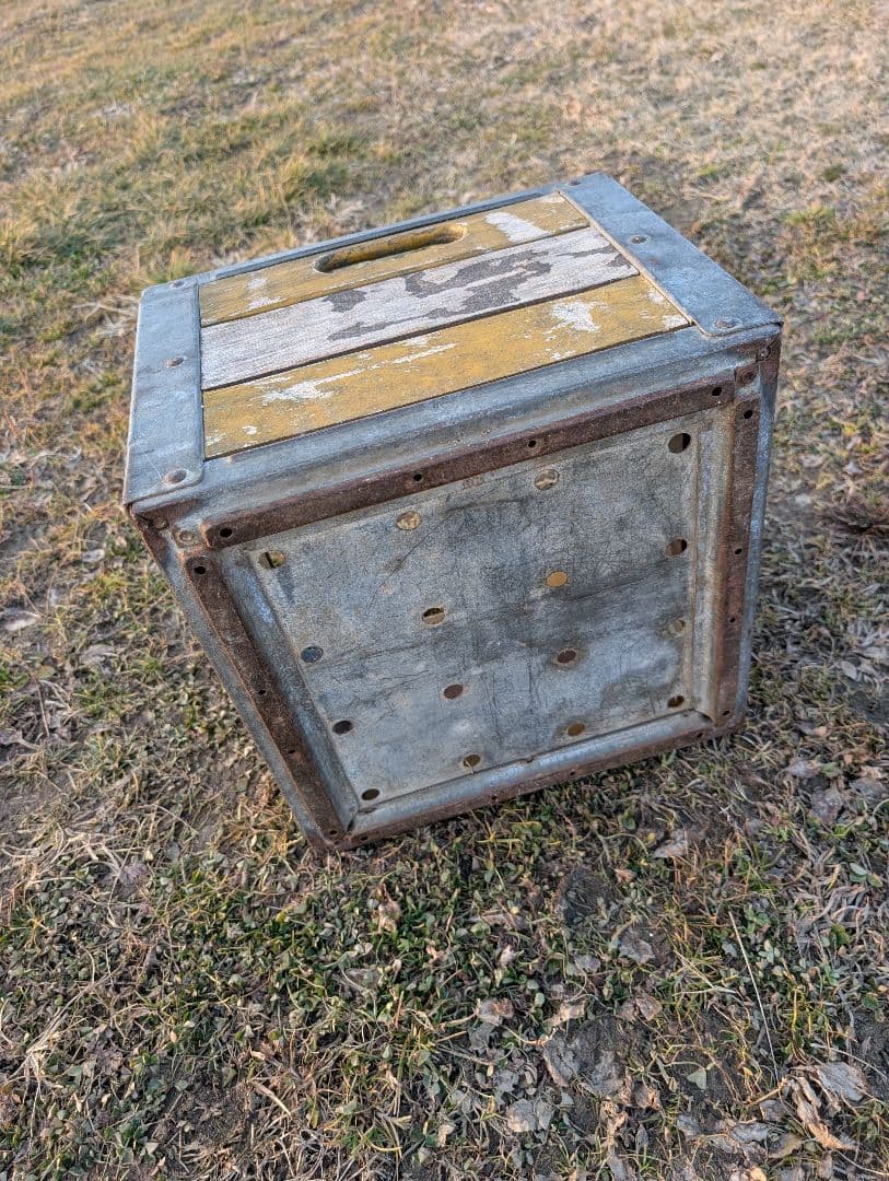 ヴィンテージ アイアンウッドボックス 木箱 ミルククレート wooden box