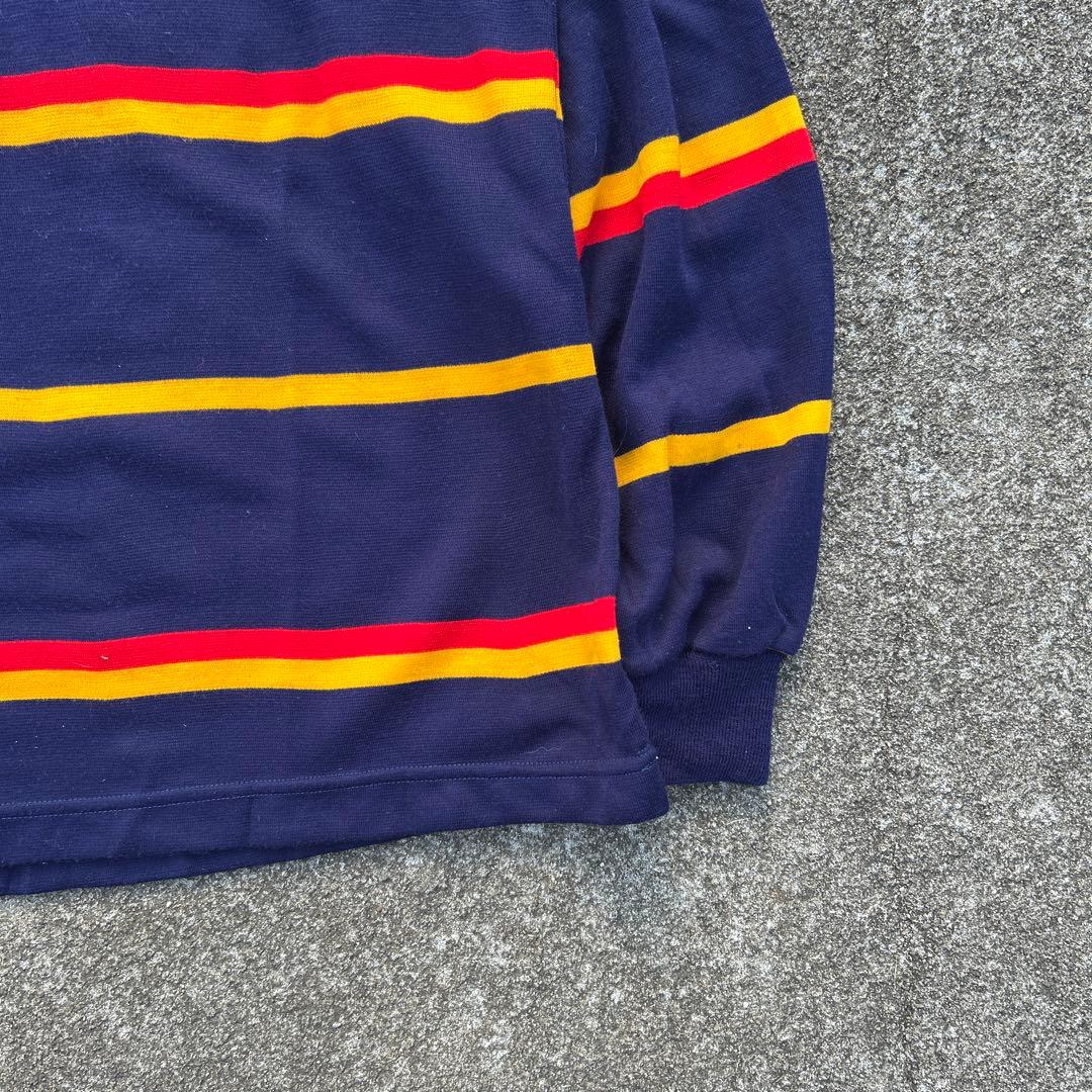 90s lonsdale ラガーシャツ　ボーダー　短丈　メンズ　古着