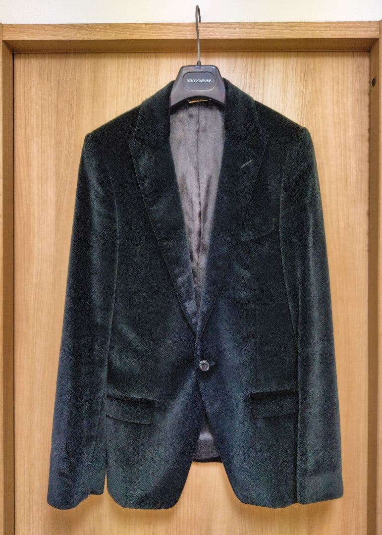 本物★ブラック★金プレート2006年モデル長渕剛ドルガバベロア1Bジャケット44