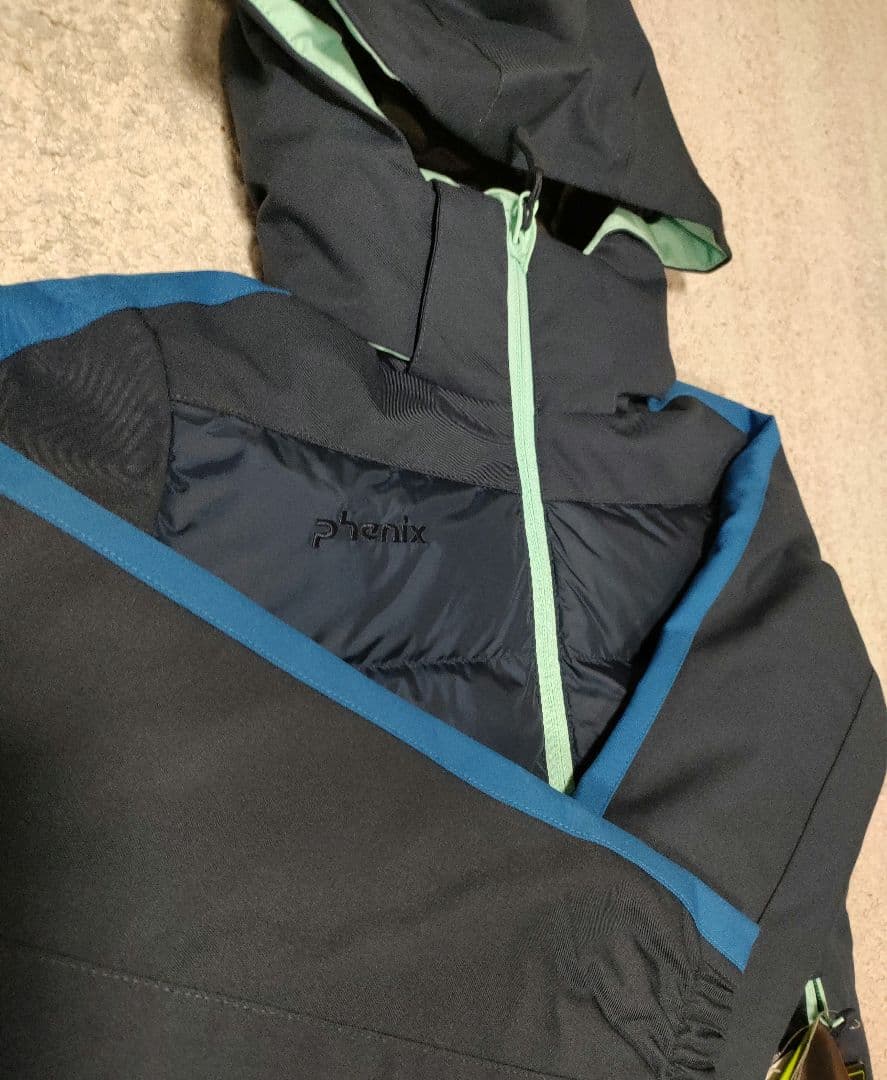 Phenix スキーウェア 130（115〜135cm）ネイビー　ミント