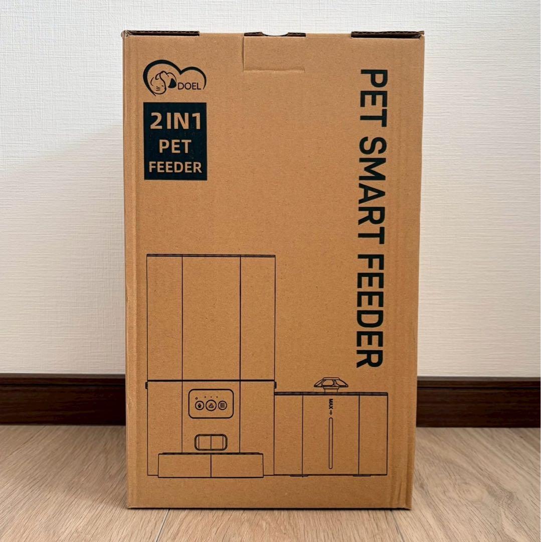 自動給餌器 給水器 大容量6Lドライフードディスペンサー 2.5L給水器