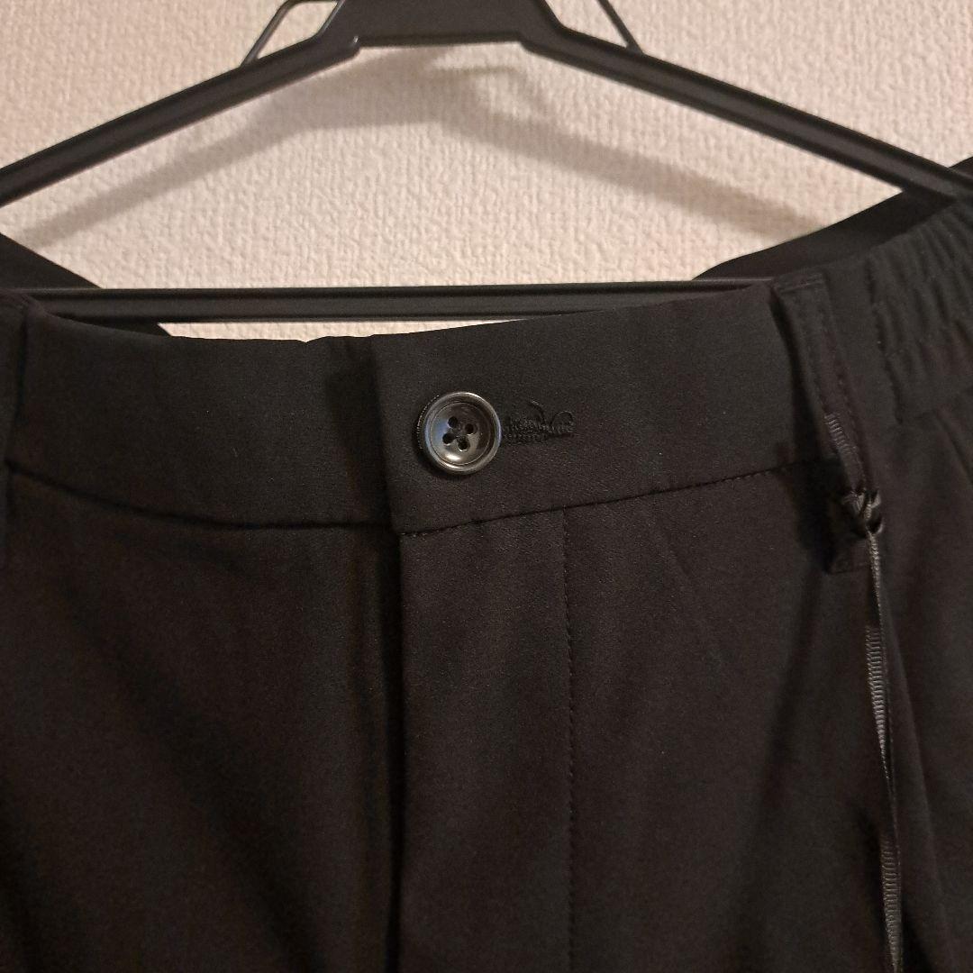 新品！LUXEAKMPLUS 黒 カジュアルパンツ ウエストゴム付き