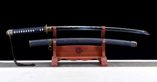 九八軍刀【藍】   居合刀  模造刀  模擬刀  武蔵  一本  抜刀