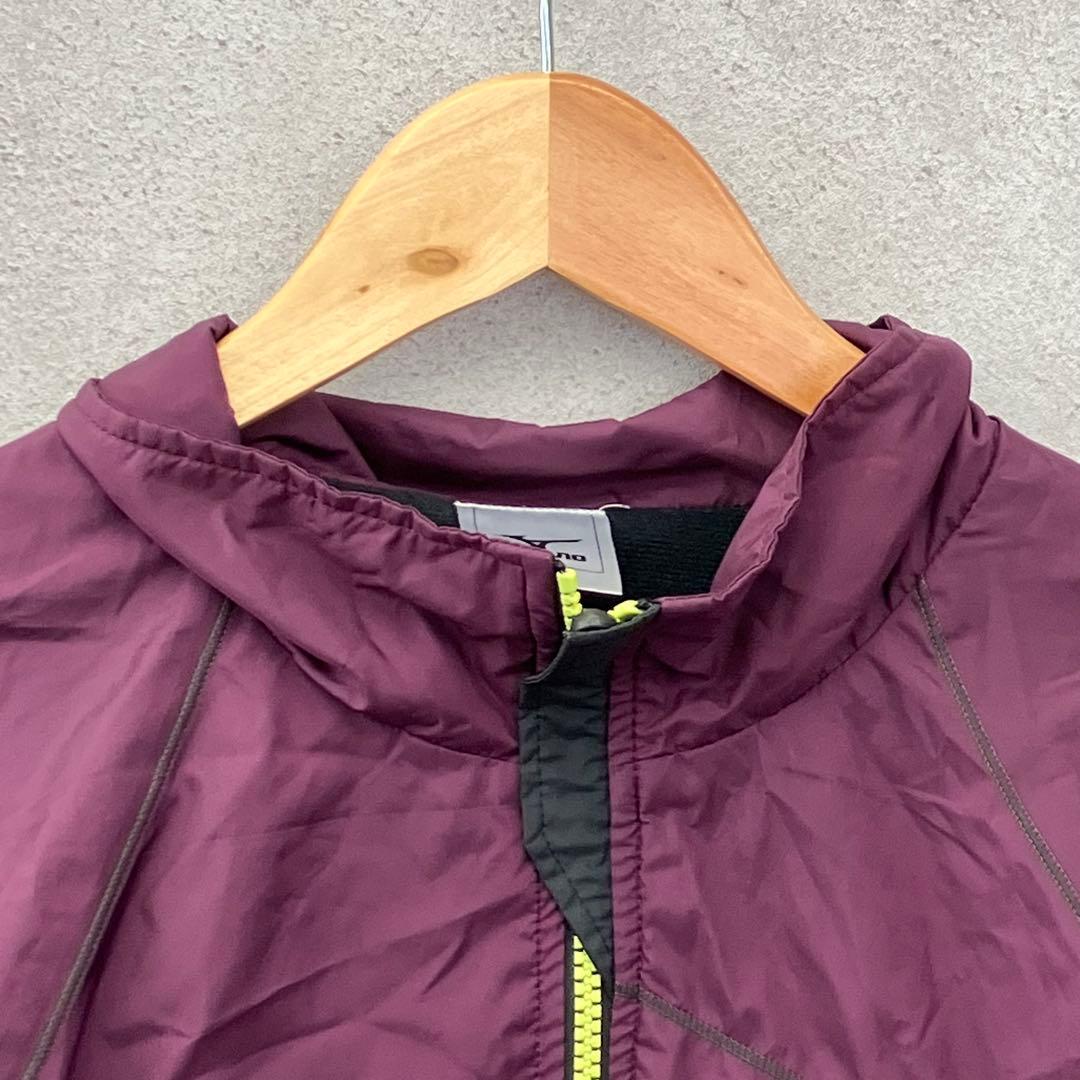 MIZUNO ミズノ ウィンドブレーカー 上下 セットアップ L ワイン 黒