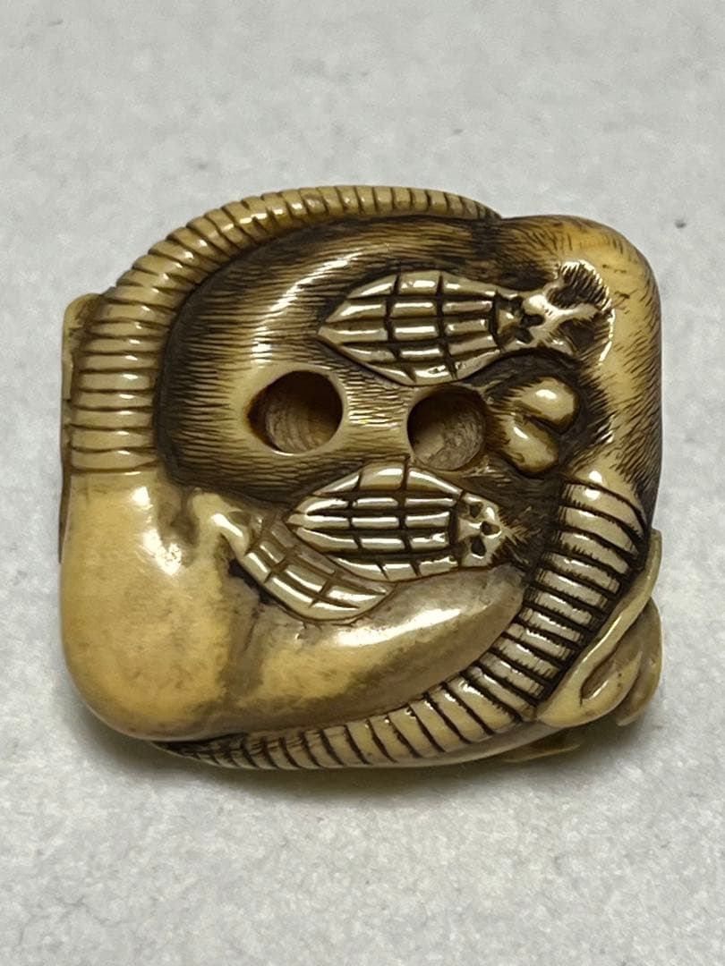 根付け　ねずみ　鼠