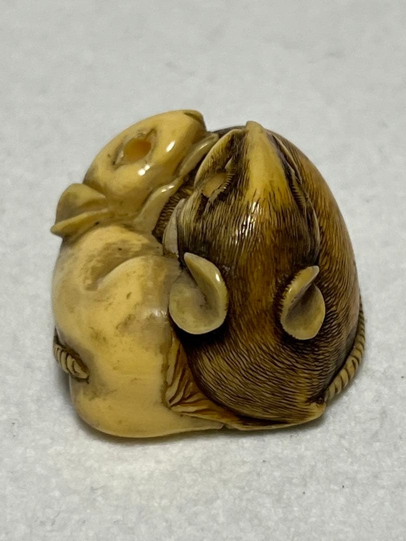 根付け　ねずみ　鼠