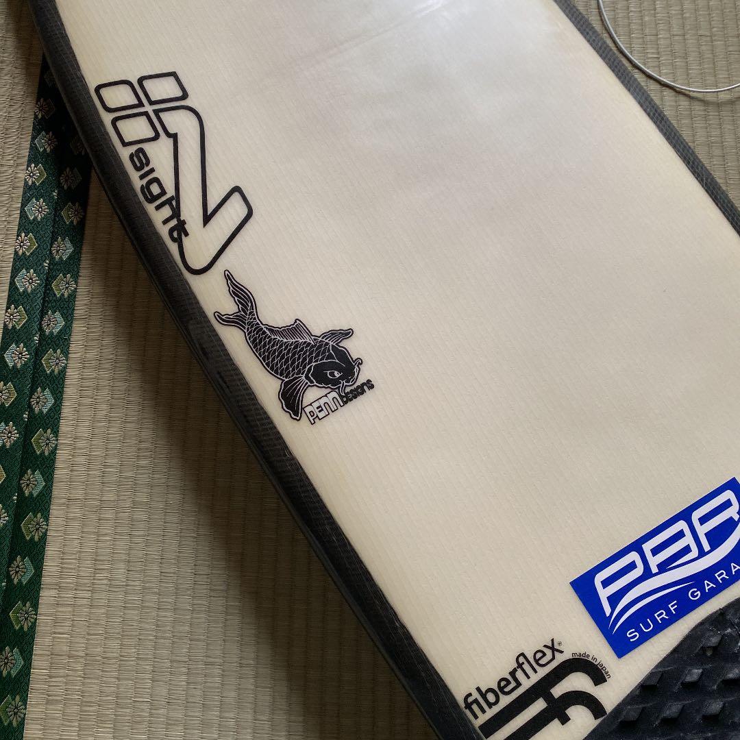 インサイトサーフボード、マットペンシェイプ、ファイバーフレックスtwin。