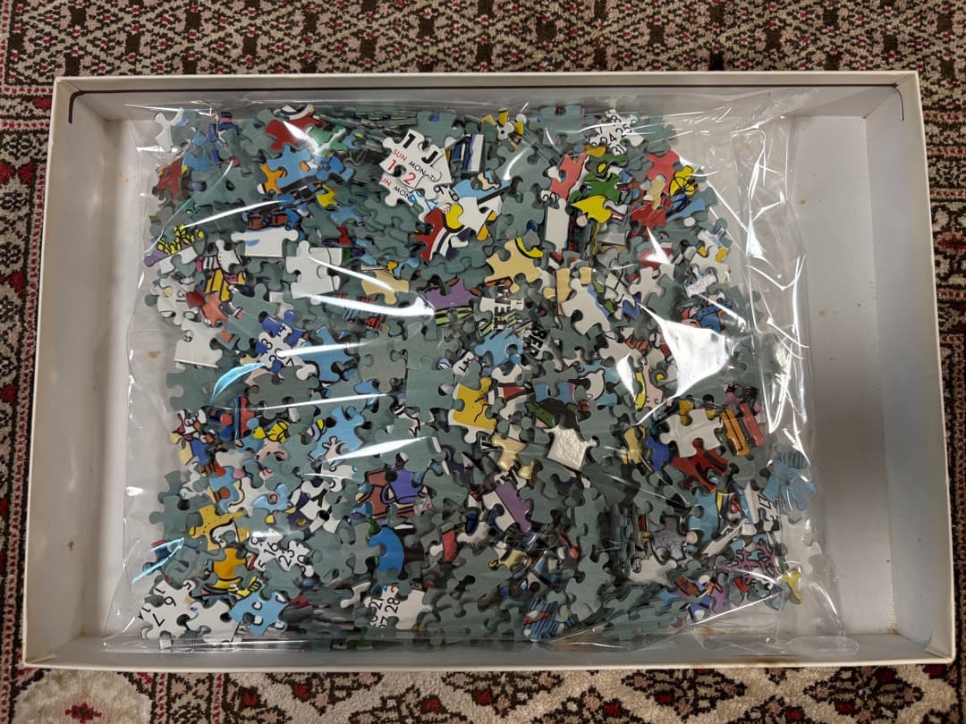 【中古品】スヌーピーカレンダージグソーパズル　1989年版 1000ピース