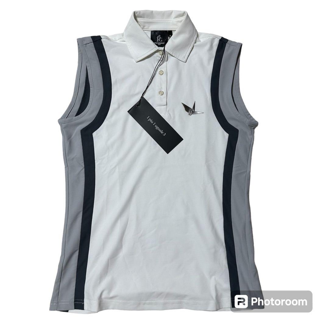 【1PIU1UGUALE3】襟付き ノースリーブ シャツ 新品未使用 タグ付 M