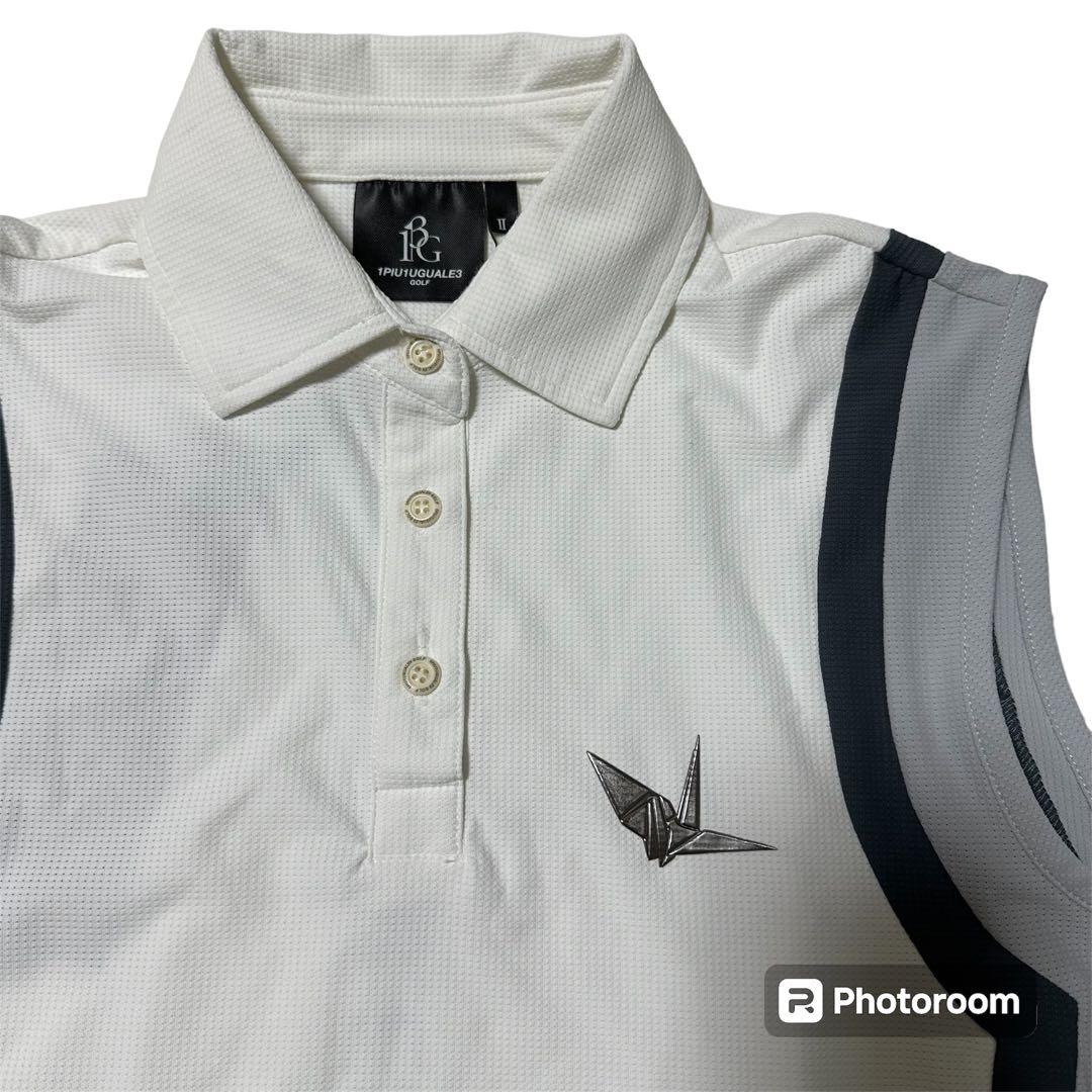 【1PIU1UGUALE3】襟付き ノースリーブ シャツ 新品未使用 タグ付 M