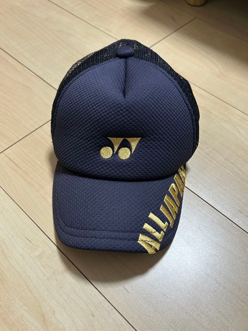 インターハイ　ヨネックス　限定　オールジャパン　キャップ　帽子　黒金