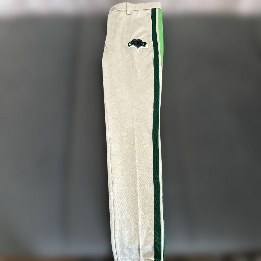 ✴︎美品✴︎ MARK&LONA ゴルフパンツ　ボトムス　グリーン　ライン　48 L