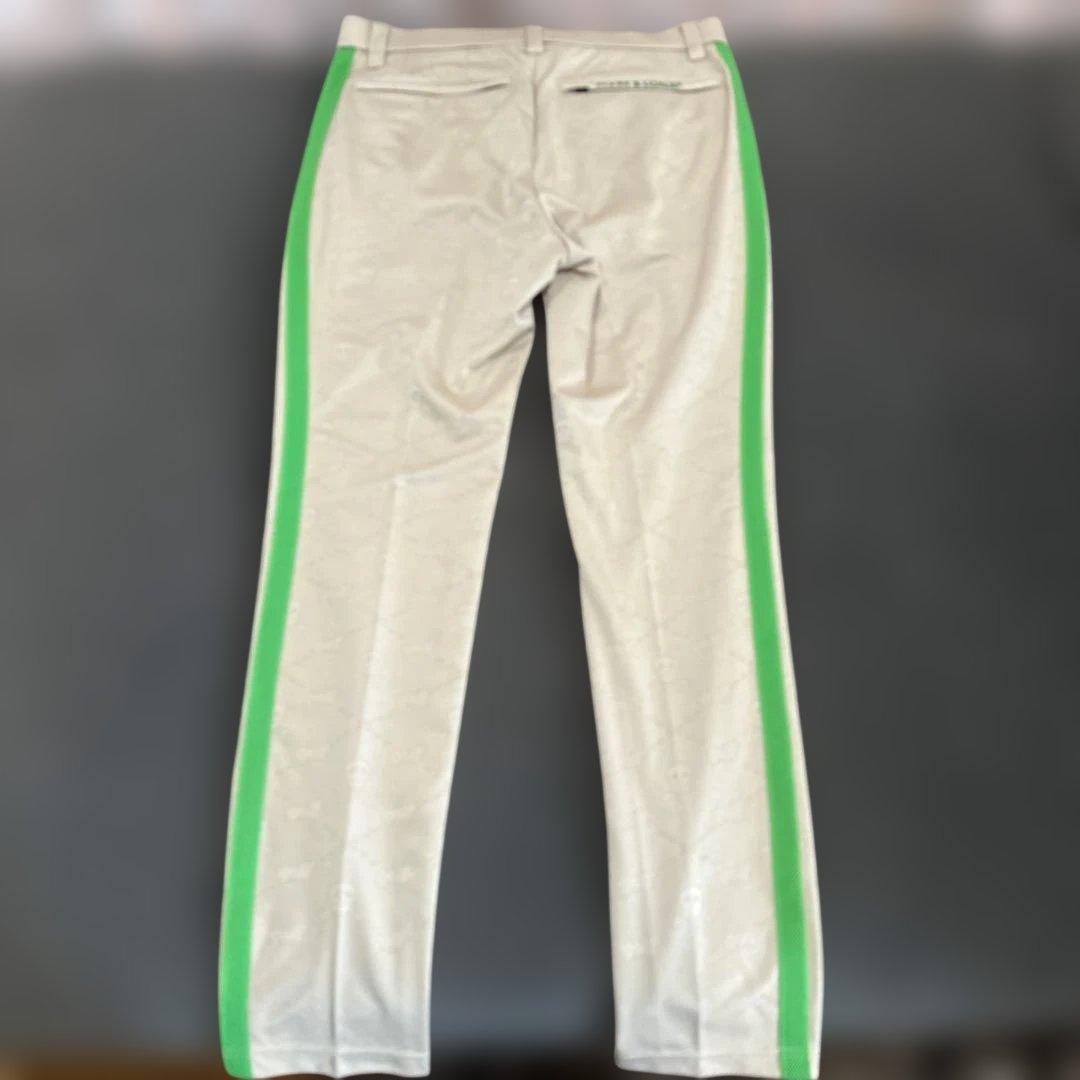 ✴︎美品✴︎ MARK&LONA ゴルフパンツ　ボトムス　グリーン　ライン　48 L