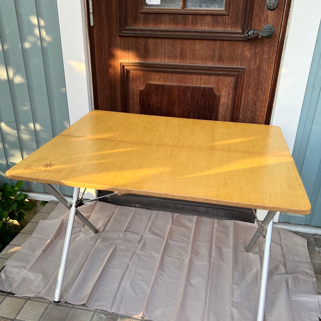 【廃盤】 peak ワンアクション　テーブル　シナベニア天板　美品