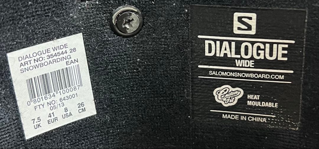 【即日発送】スノボSALOMON DIALOGUE WIDE 26.0cm