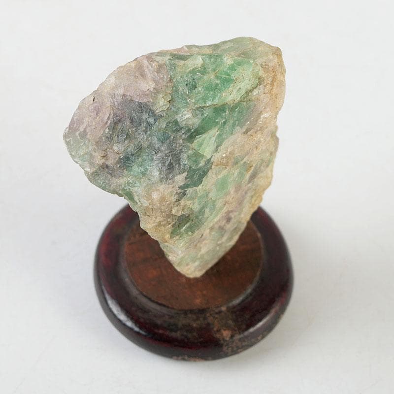 天然石　鑑賞石　パワーストーン　翡翠石　原石　唐木台付　Z　8611