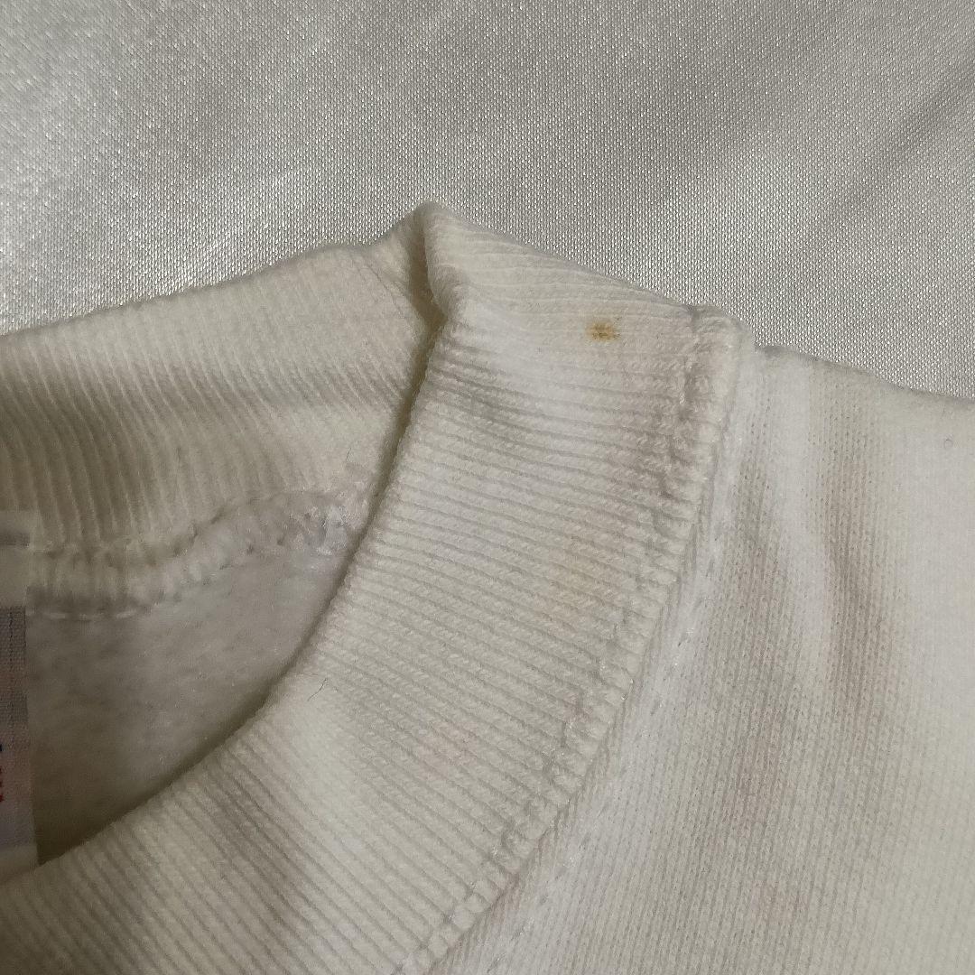 野茂英雄　ドジャース　プリント　スウェット　ホワイト　裏起毛　B4210