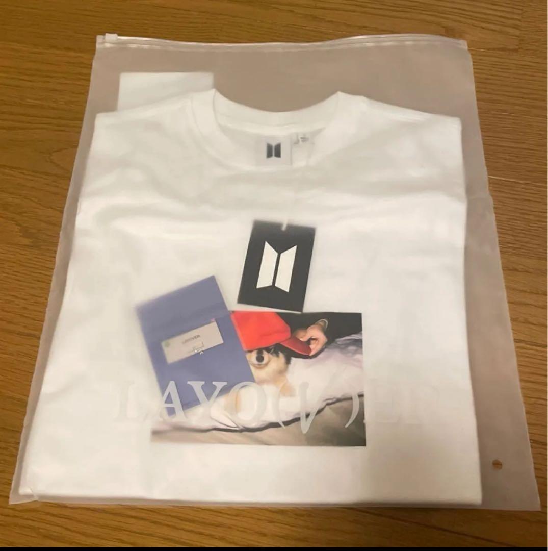 【匿名配送】BTS V LAYOVER Tシャツ Sサイズ トレカ付き　未開封