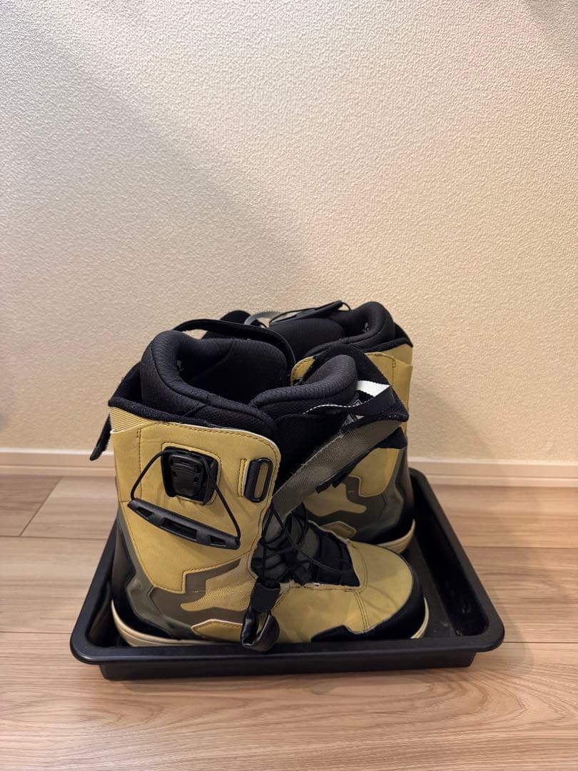 スノーボードブーツ(男性用) イエロー/オリーブ