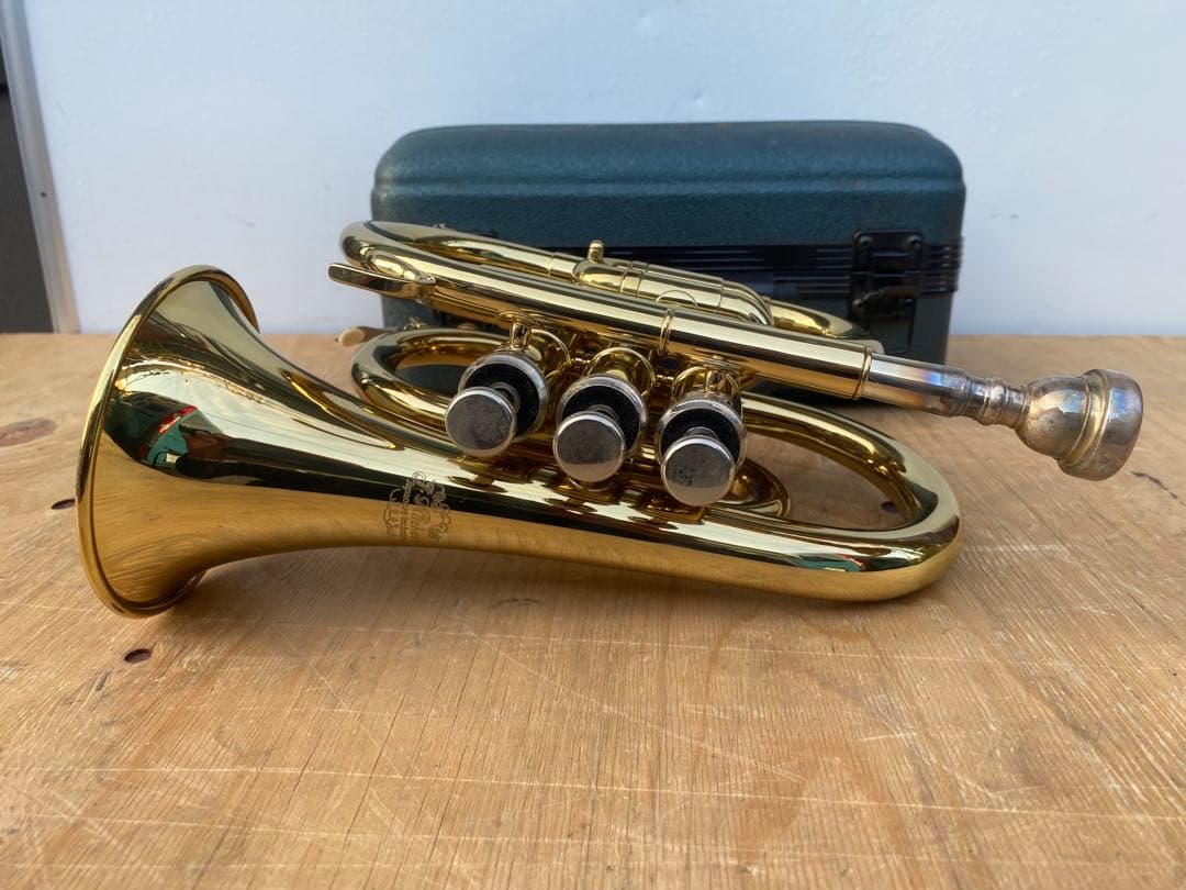 J Michael ミニトランペット　ハードケース　中古品