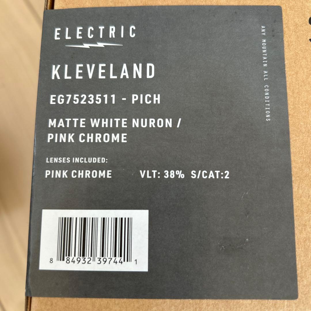 KLEVELAND マットホワイト/ピンククローム ゴーグル