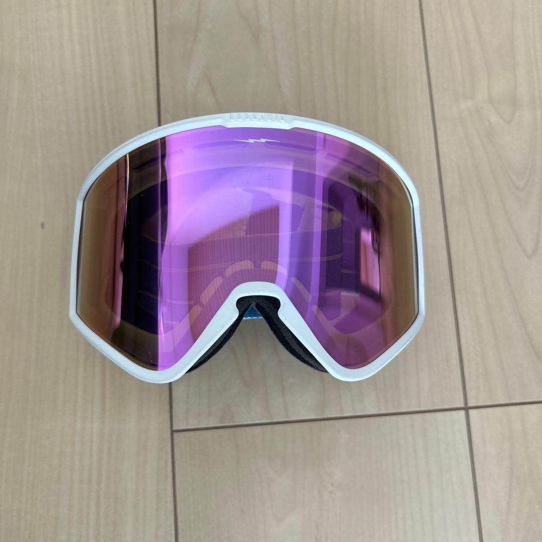 KLEVELAND マットホワイト/ピンククローム ゴーグル