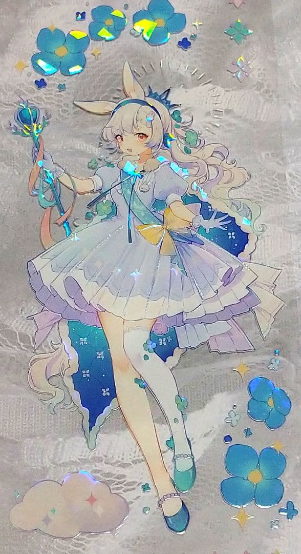 ✩のこり２✩J646＃月梦小兔(贝壳光)Wines切り売り海外人物マステ女の子