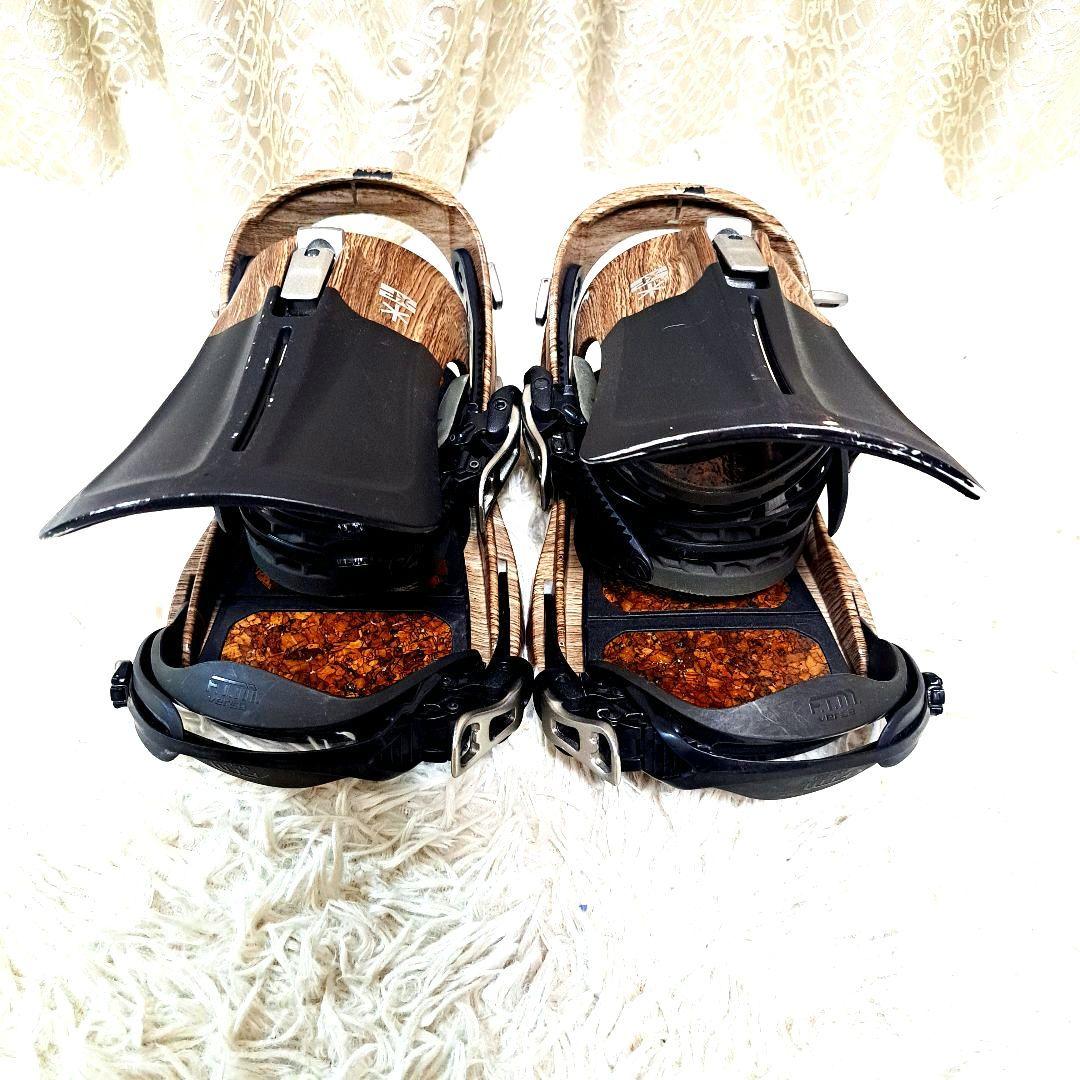 FLUX ビンディング Mサイズ 木目調　[美品] 限定カラー