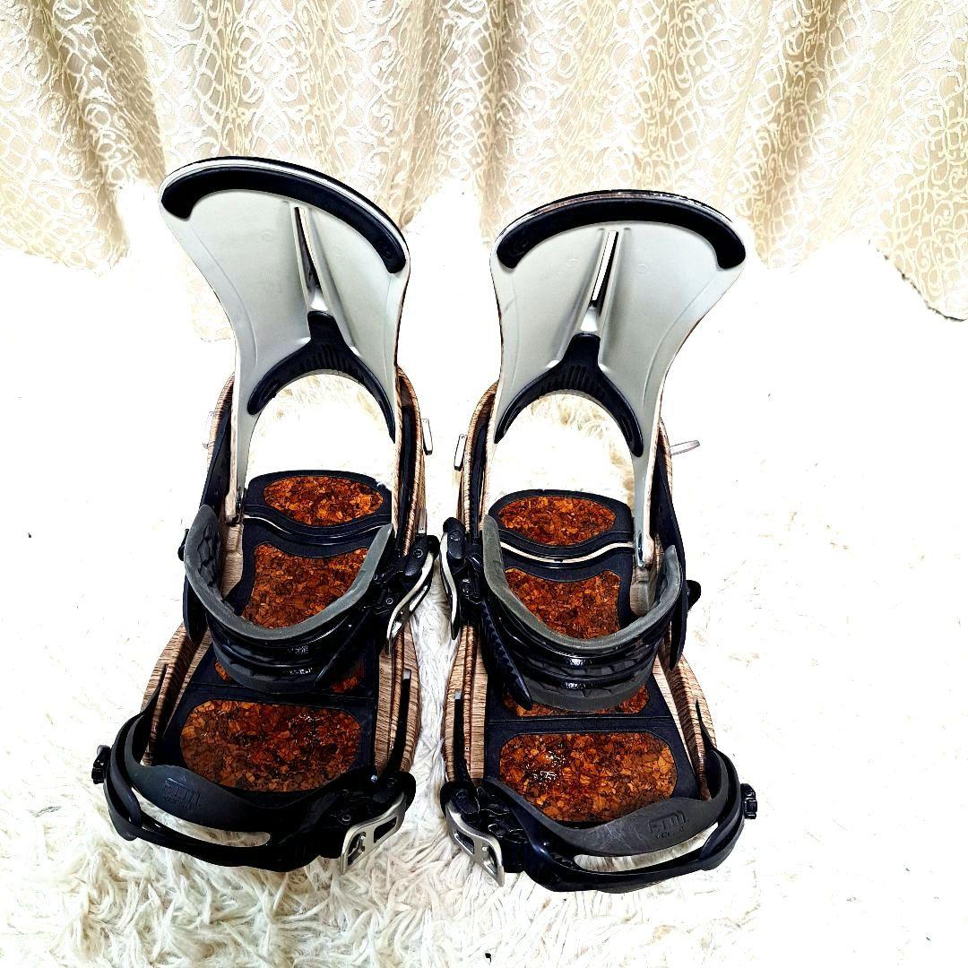 FLUX ビンディング Mサイズ 木目調　[美品] 限定カラー