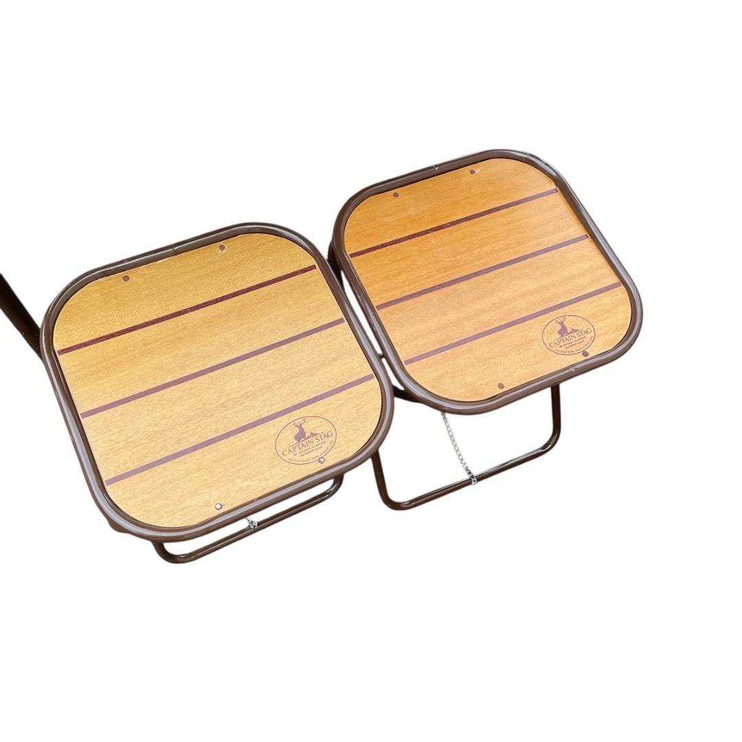 CAPTAIN STAG キャプテンスタッグ 折りたたみウッドテーブル＆チェア
