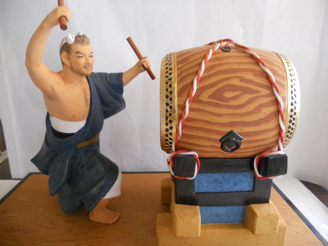 博多人形 『 無法松 』 伝統工芸士 初代 戸畑茂四郎 作 美品 です。