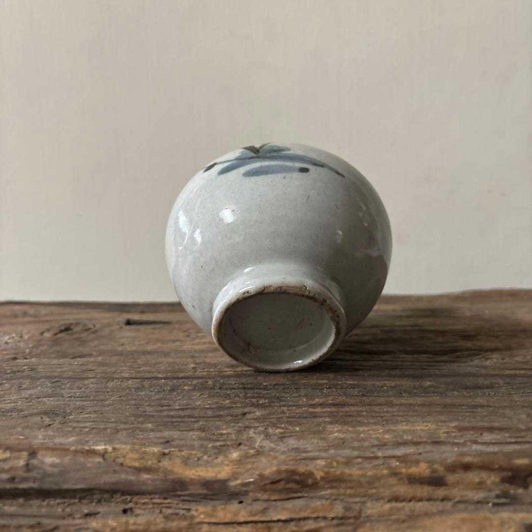 古伊万里染付油壷　②江戸時代　骨董　民芸　古道具　アンティーク検:白洲正子　李朝