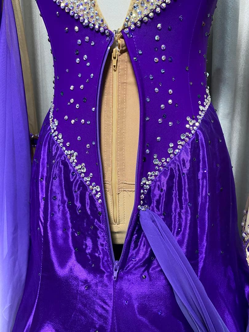 HISAYA 社交ダンス　スタンダードドレス　スワロフスキー