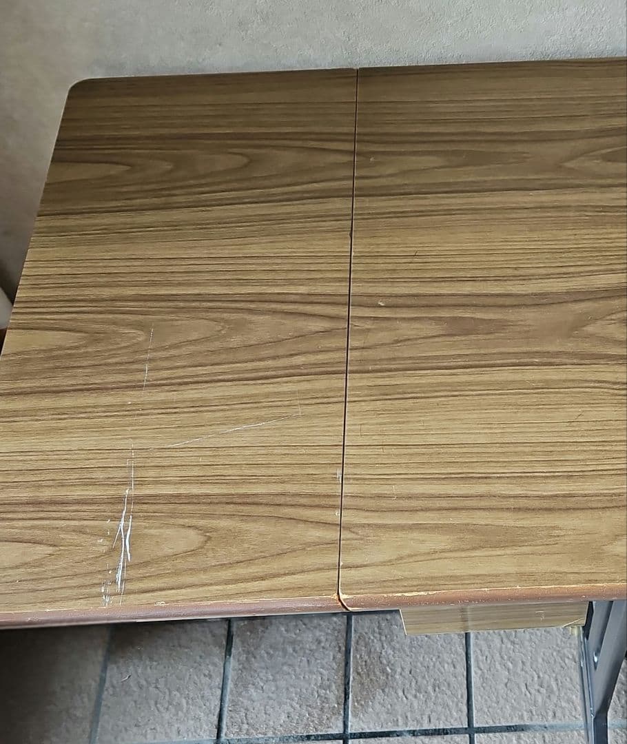 JUKI 足踏みミシン台 アンティーク 木製板付き 送料別