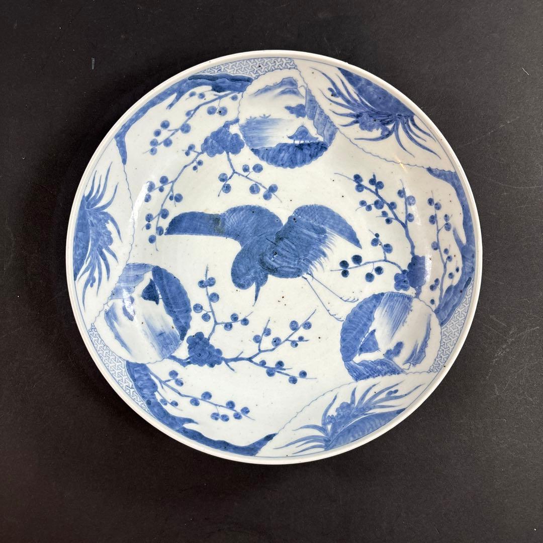 103 セール　皿　染付　伊万里　有田　中国　梅　花鳥　鷺　鶴　鍋島　九谷