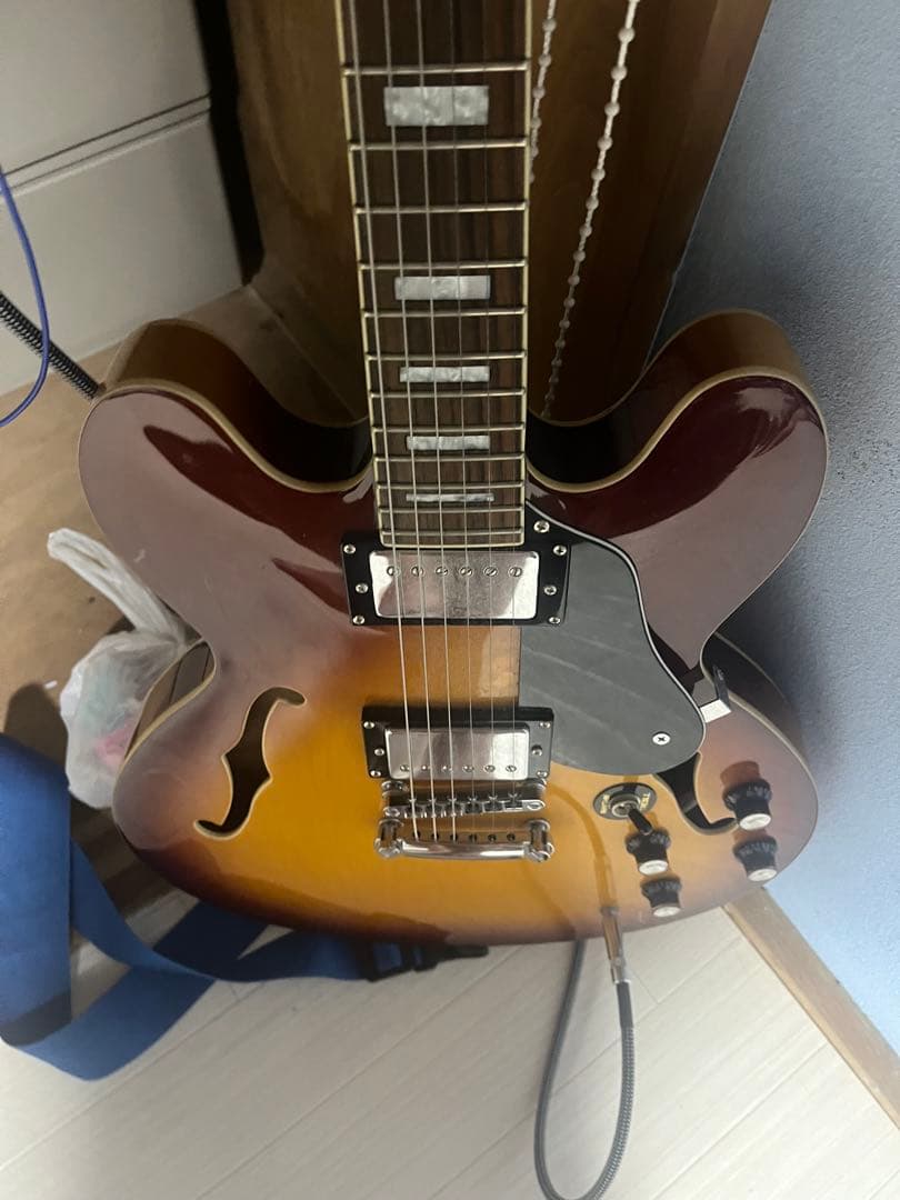 GLORY セミアコースティックギター サンバースト