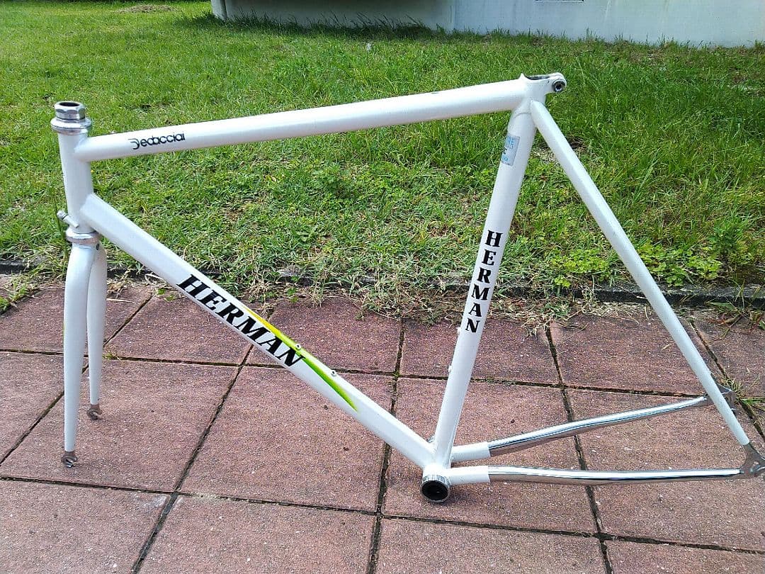 クロモリフレーム　C-C550　パールホワイト