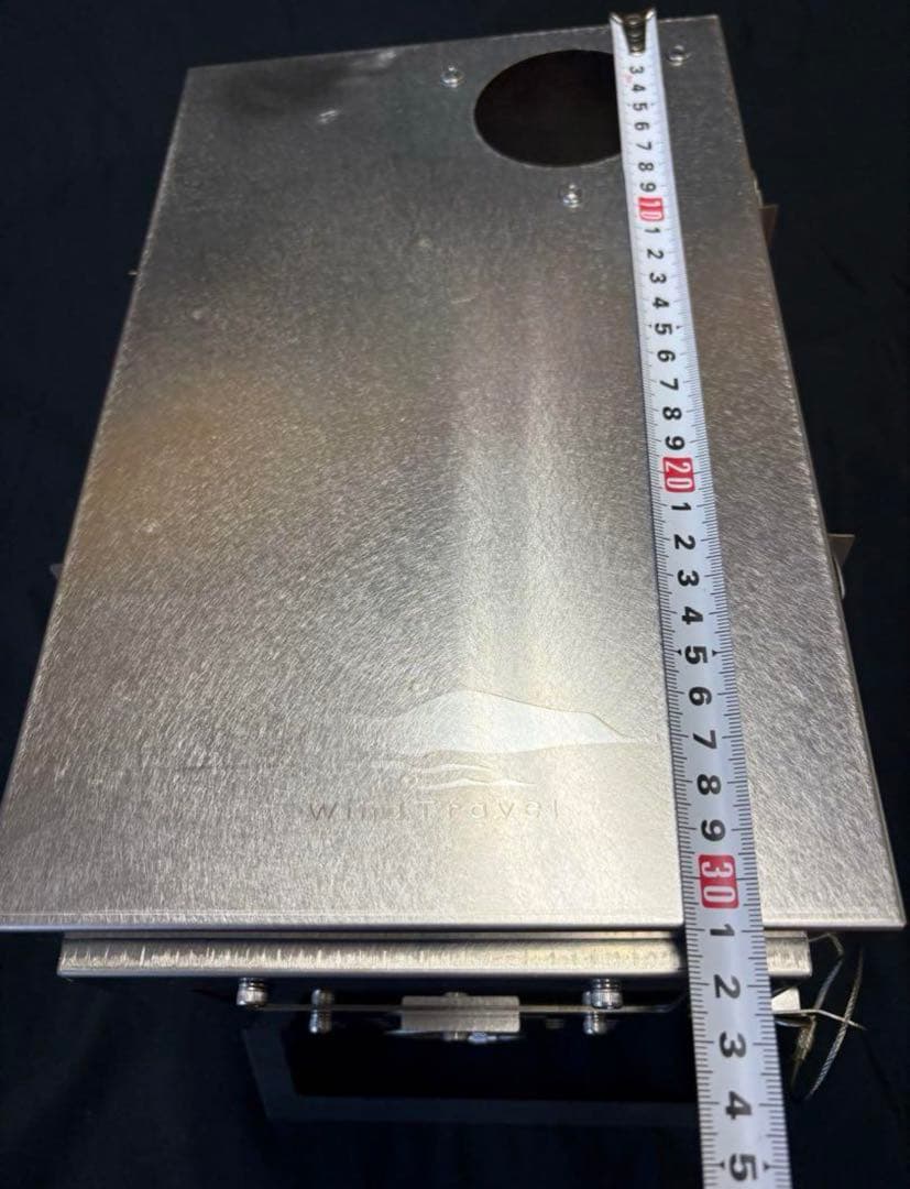 折りたたみ式　薪ストーブ　ステンレス　3面耐熱ガラス　未使用　2.5m巻き煙突