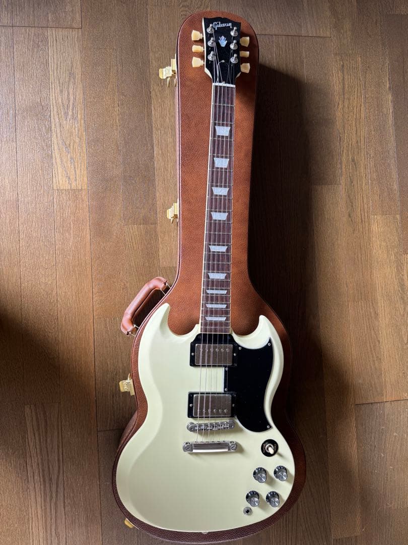 【値下げ】Gibson SG エレキギター ホワイト ハードケース付き