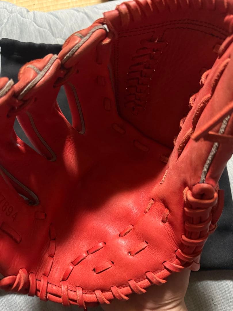 Under Armour オレンジ レザー　ピッチャーグローブ　左
