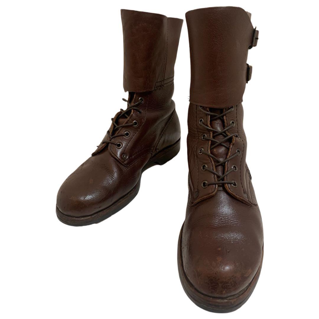 Poland VINTAGE 80s ポーランド軍 ミリタリーブーツ ブラウン