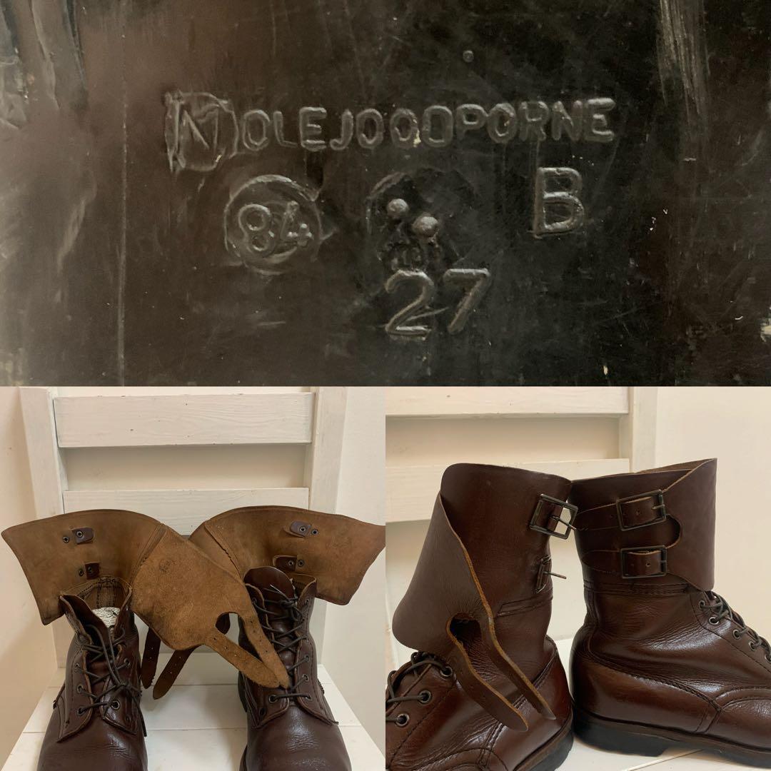 Poland VINTAGE 80s ポーランド軍 ミリタリーブーツ ブラウン