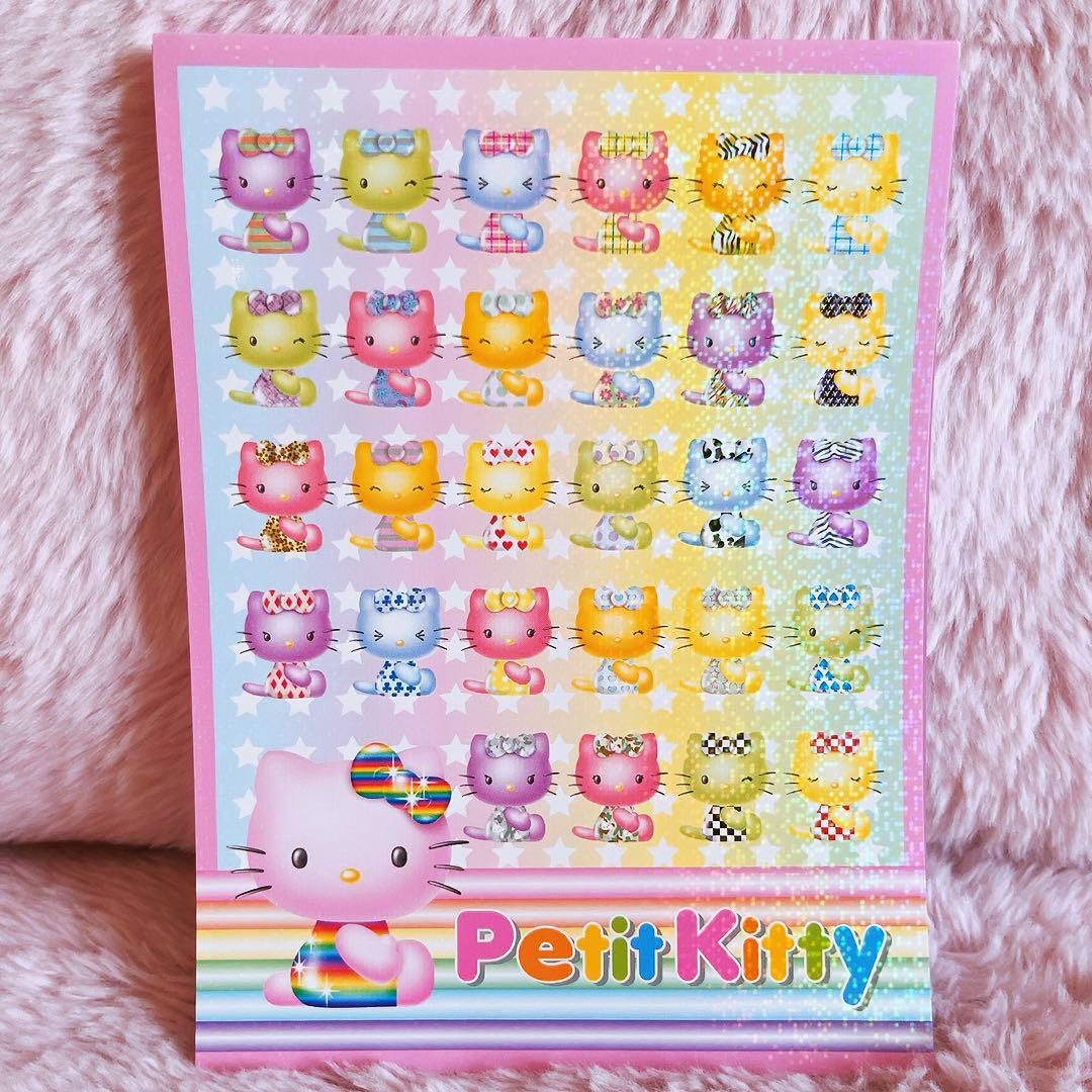 希少レア　ハローキティ　ホシ　レターパッド　メモ　付箋　シール　2002