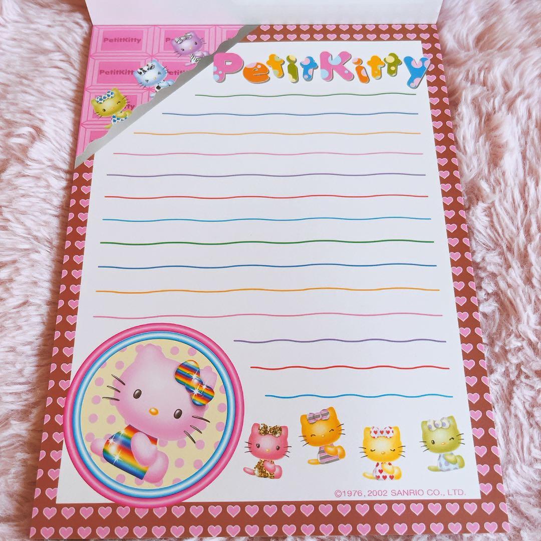 希少レア　ハローキティ　ホシ　レターパッド　メモ　付箋　シール　2002