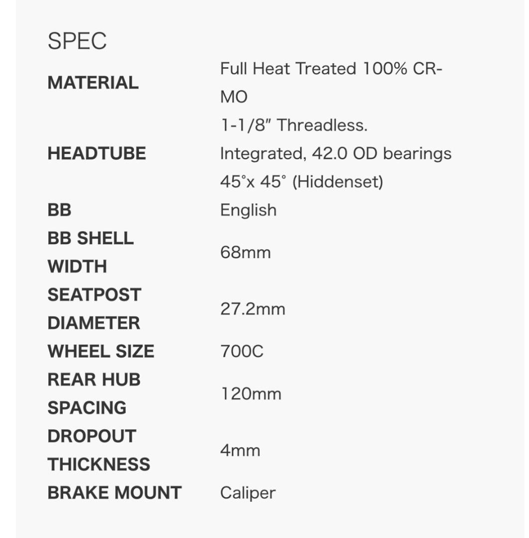 VOLUME BIKE FRAME 「CUTTER」送料無料