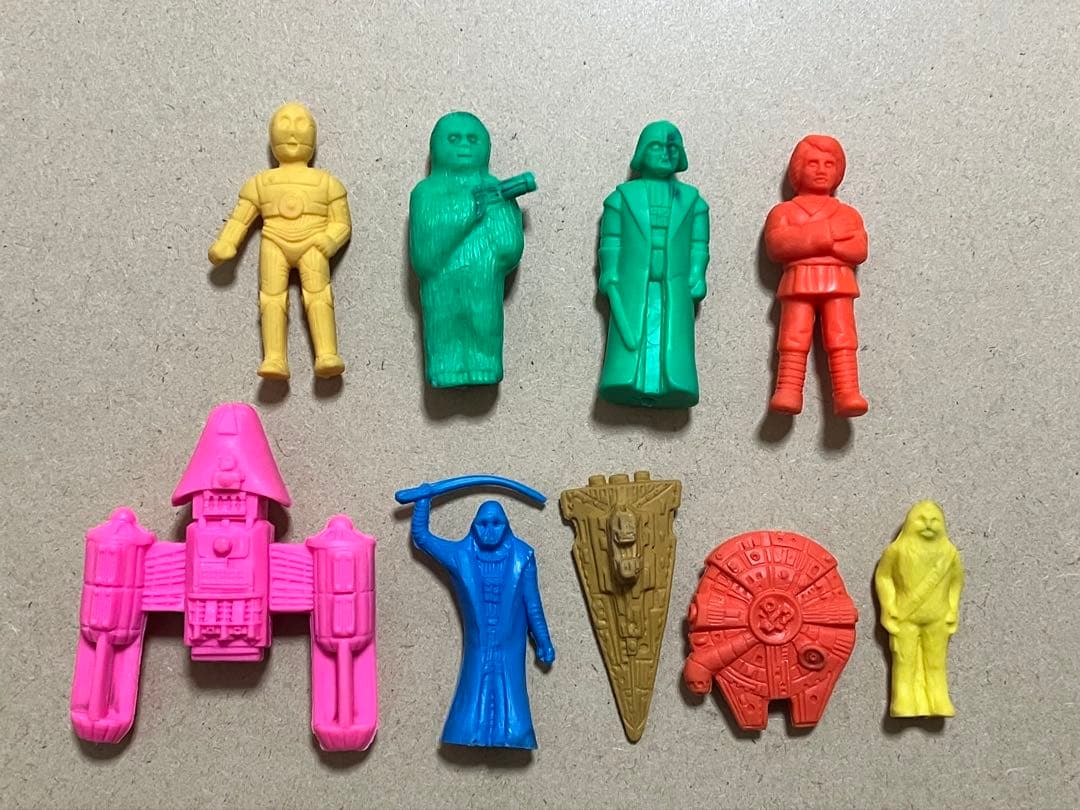 難あり　スターウォーズ　消しゴム　9種類