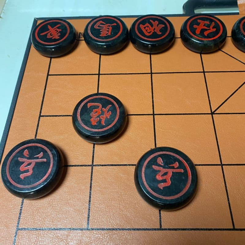 天然薬王石中国将棋   現代工芸品  美術品 置物