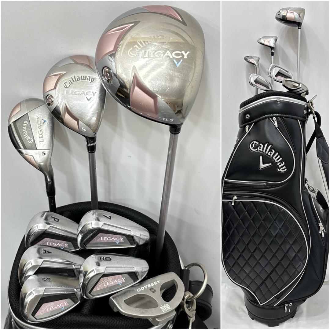 レディース右利き初心者用　キャロウェイ　レガシー　ハーフゴルフセット　W2716
