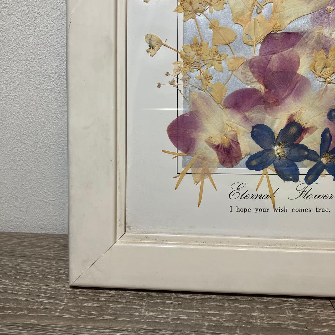 レトロ Eternal Flower 押し花アート 額装 インテリア 壁掛け