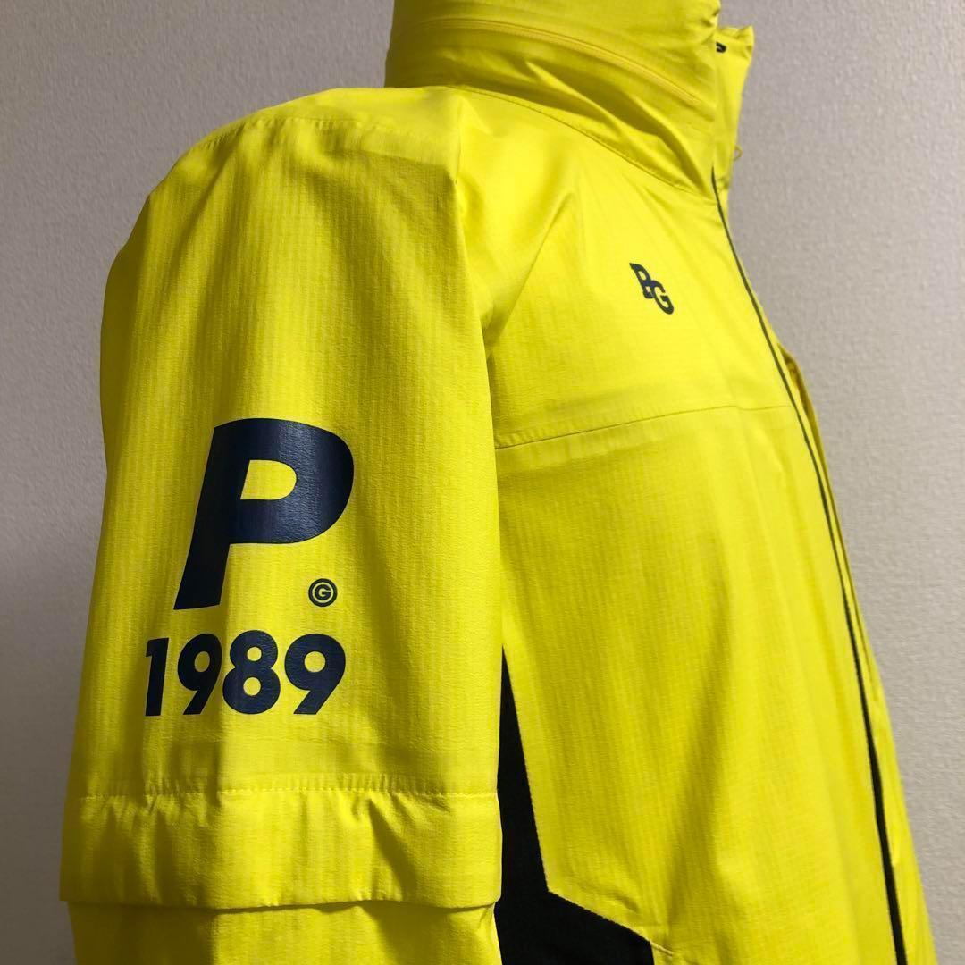 美品 パーリーゲイツ 防風撥水 2way ジャケット イエロー サイズ 4